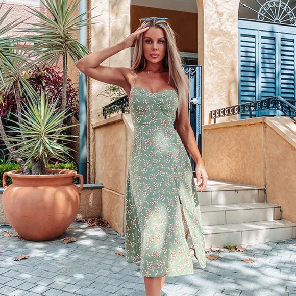 Dame Nature Midi Dress Fortunate One - Picture 7 of 12